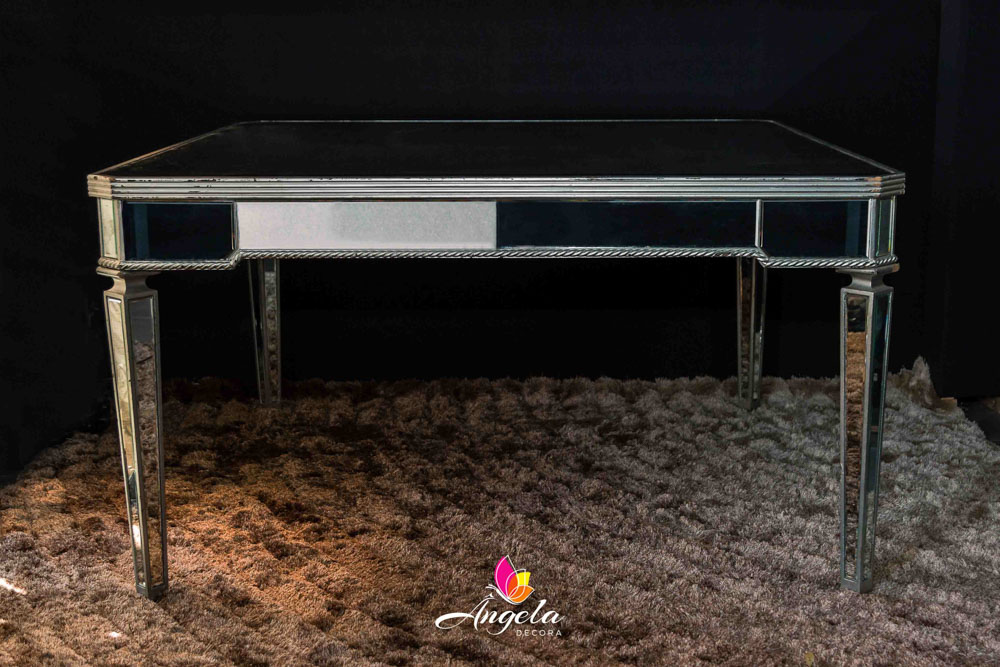 Mesa Quadrada Bisotê Prata