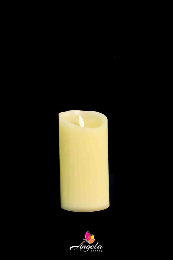 Vela Com Pilha Amarela ''M''