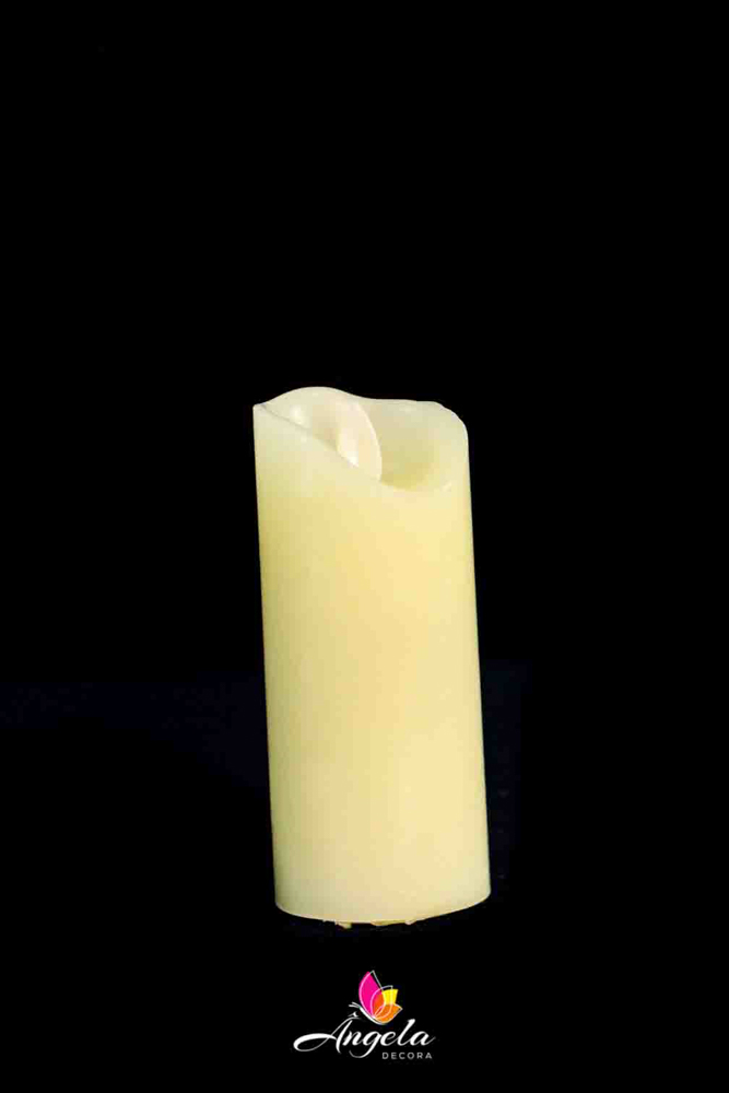 Vela Com Pilha Amarela ''P''